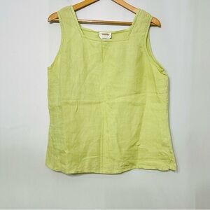 Talbots Irish Linen Sleeveless Tank Top Vintage size 16 Pastel Summer‎ Coastal